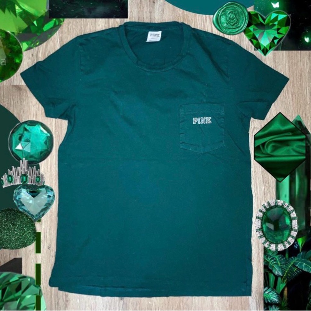 Victoria's Secret PINK Green Tee